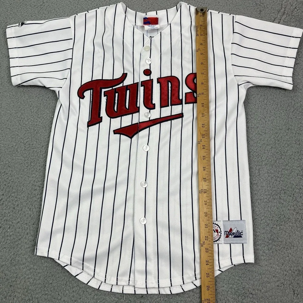 Vintage Minnesota Twins Doug Mientkiewicz Majestic MLB Baseball‎ Jersey Youth L
